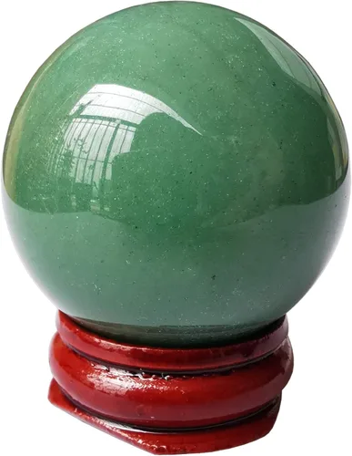 Miniatura 25 de Escultura de esfera de adivinación de cristal curativo de labradorita negra de 1.575 pulgadas, bola de piedras preciosas, colección decorativa