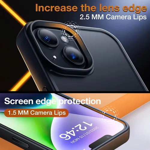 Miniatura 3 de Yriklso Funda para iPhone 13/iPhone14, compatible con MagSafe, a prueba de golpes, magnética 13, protección contra caídas de grado militar, funda