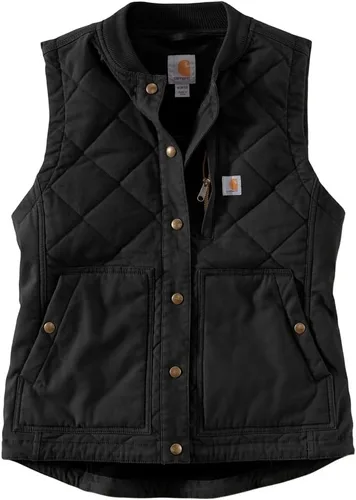 Miniatura 2 de Carhartt 104423 Chaleco de lona con cuello acanalado Rugged Flex para mujer