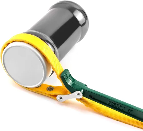 Miniatura 5 de QWORK Llave de correa de cinturón de 9 pulgadas, correa ajustable multiusos para filtro de aceite, llave de abridor de correa con correa ajustable