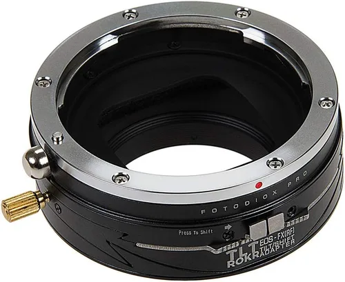 Miniatura 2 de Fotodiox Pro TLT ROKR - Adaptador de montaje de lente inclinación/cambio para lentes Canon EOS (EF) D/SLR a cuerpo de cámara sin espejo Fujifilm