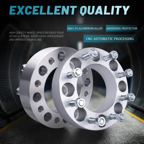 Miniatura 58 de IRONTEK Espaciadores de rueda de 2 pulgadas de 0.236 x 5.315 in para F150 (orificio de cubo de 3.429 in, pernos M14x2) 0.236x5.315 in a 0.236x5.315