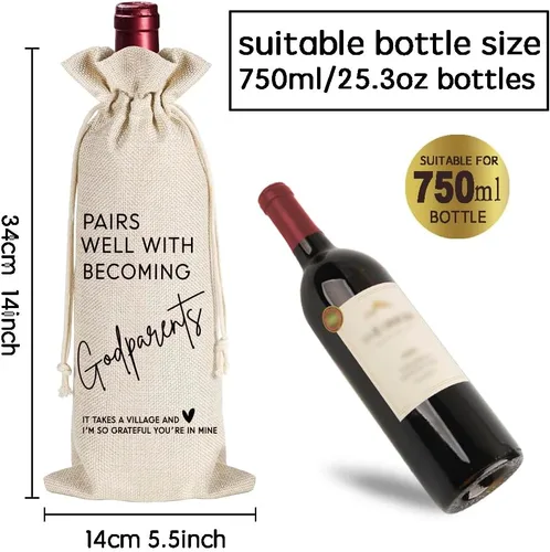 Miniatura 6 de Est 2026 - Juego de regalo de whisky de montaña y copa de vino de 15 onzas, anuncio de embarazo, Día de la Madre y del Padre, regalos de San