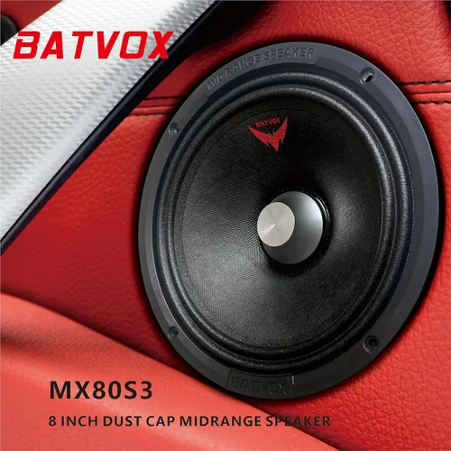 Miniatura 7 de MX80S3 - Altavoz de 8 pulgadas de rango medio, 600 vatios, 4 ohmios, cúpula de bala plateada, altavoces de puerta de audio de calidad premium