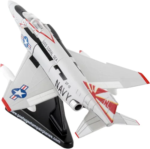 Miniatura 6 de Daron Worldwide Trading Postage Stamp F-4B Phantom II Sundowners Vehículo (Escala 1/155)