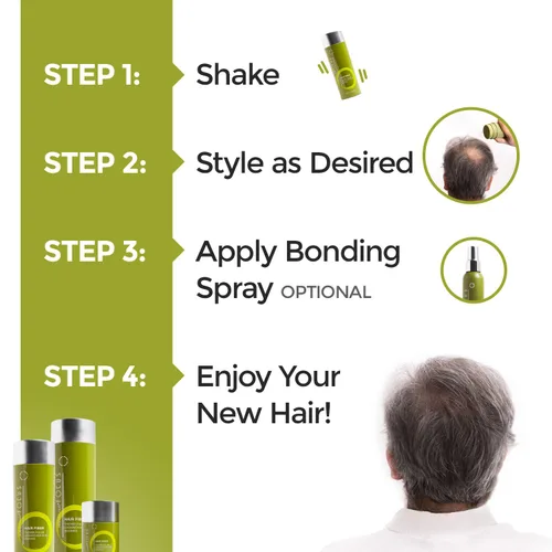 Miniatura 4 de Polvo para el cabello para adelgazar el cabello, corrector instantáneo de raíces oculta el cabello fino y el brillo del cuero cabelludo en menos