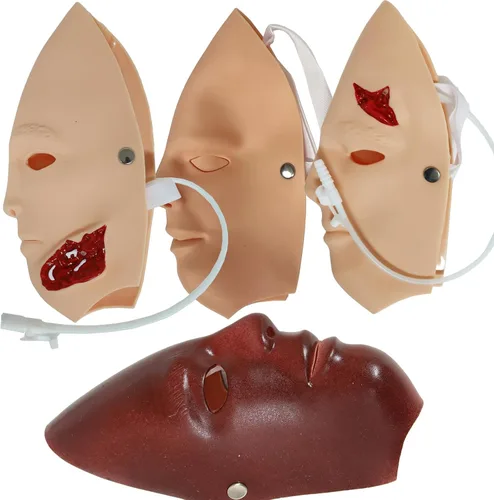 Miniatura 4 de Kit de moldeo de maniquí de trauma, juego de evaluación de trauma, módulo de quemadura/herida para primeros auxilios para el cuidado del trauma