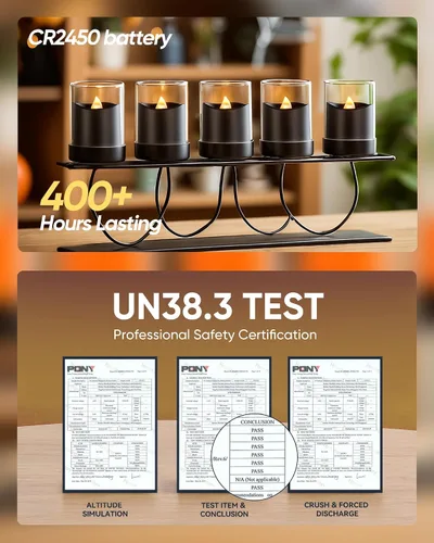 Miniatura 7 de Homemory Paquete de 12 velas sin llama votivas LED con control remoto de más de 400 horas, temporizador de 2/4/6/8 horas, velas de té que funcionan