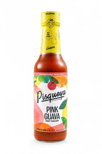 Miniatura 4 de Pisqueya Salsa picante de pimientos jalapeños Fruta real, sin aditivos, 5 onzas líquidas