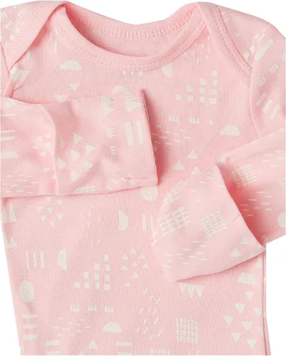 Miniatura 8 de HonestBaby Multipack de mamelucos de manga larga de algodón orgánico para bebés y niñas