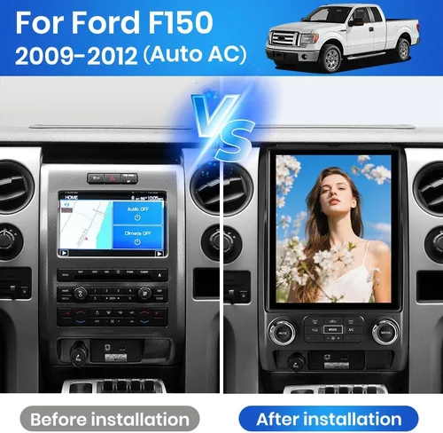 Miniatura 2 de Android [4GB+64GB] Radio de coche estéreo TS18 para Ford F150 2009-2012 con cámara de visión trasera