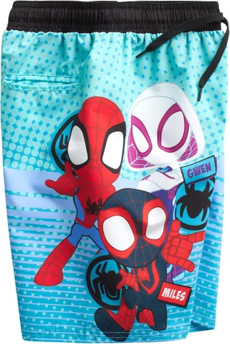 Miniatura 4 de Marvel Traje de baño de los Vengadores para niño, Spider-Man, Capitán América, traje de baño de secado rápido UPF 50+ para niños (2T-12)