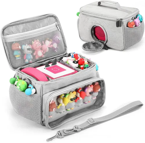 Miniatura 6 de PISOSN Estuche de transporte portátil compatible con el juego de iniciación de Toniebox y figuras de Tonies, bolsa de transporte de juguetes Azul
