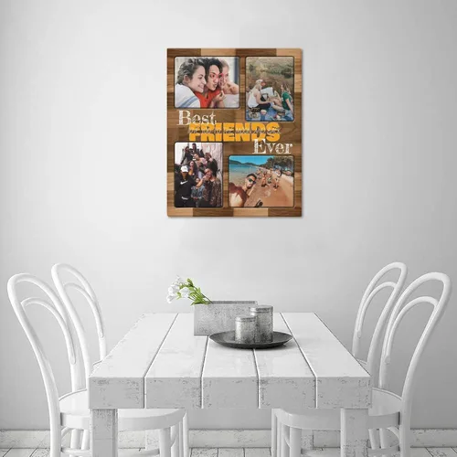 Miniatura 2 de SHIYEL - Impresiones personalizadas en lienzo con foto, regalos de cumpleaños personalizables para tía de sobrina o sobrino, crea un lienzo de pared