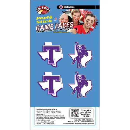 Miniatura 315 de Fan-A-Peel Tatuajes temporales sin agua del estado de Florida, hipoalergénicos, para despegar y pegar, tatuajes temporales impermeables, con Florida
