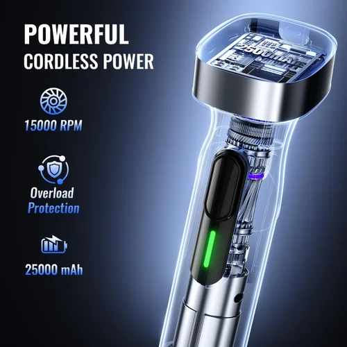 Miniatura 4 de Turelar Batidora de inmersión inalámbrica con batería recargable, batidoras de mano portátiles con velocidad ajustable, batidora de mano