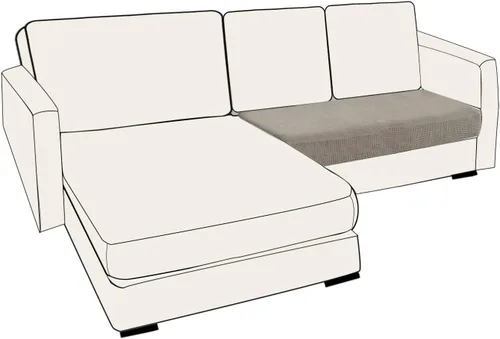 Miniatura 117 de UNBBRRL Fundas de cojín de asiento para sofá, elásticas, funda de cojín individual para sofá, fundas de cojín para sofá, fundas de héroe protegen
