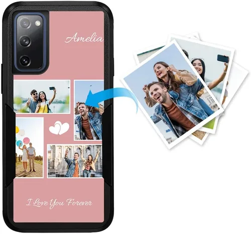 Miniatura 94 de Funda protectora personalizada para Samsung Galaxy S22 Ultra 5G (versión 2022), funda protectora de doble capa resistente con múltiples fotos, a
