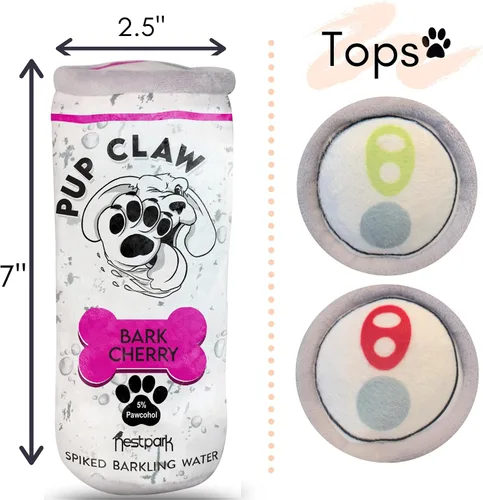 Miniatura 8 de Nestpark Juguetes para perros Pup Claw – Divertidos juguetes de peluche para perros con chirriante y arrugado – Juguete de parodia para perros
