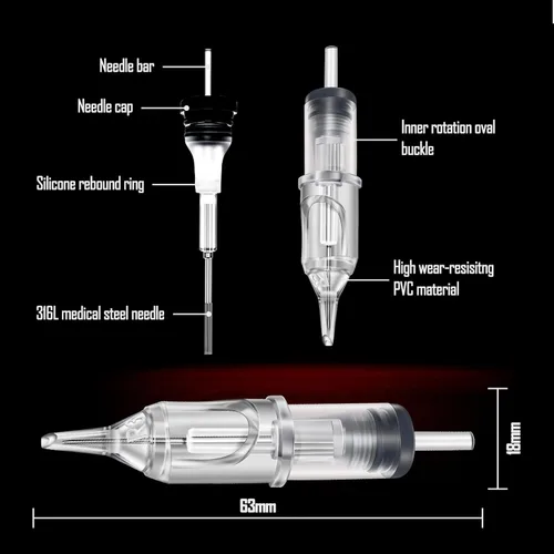Miniatura 6 de Kit de cubiertas para pluma de tatuaje SOTICA con cinta de agarre y líneas redondas - 200 piezas de cubiertas para máquina de tatuaje, envoltura