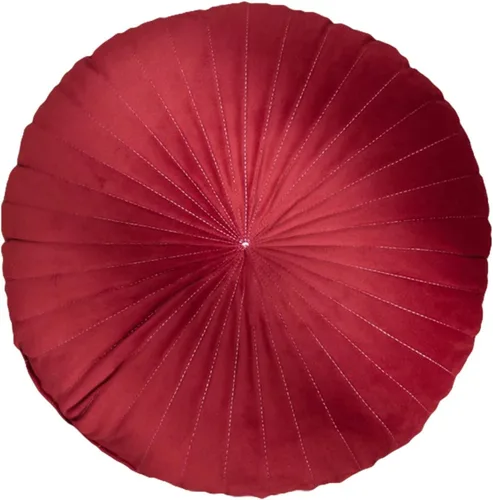 Miniatura 12 de HLOVME Cojín Redondo para Sofá de Terciopelo Cojín Decorativo Pequeño Color Sólido para Sala de Estar Cama Suelo 13.7", Beige