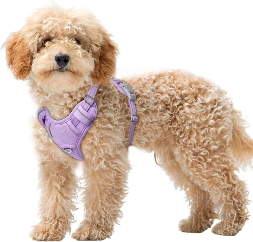 Miniatura 22 de BARKBAY Arnés para Perro Sin Tirones Talla Grande Arnés Reflectante para Perro con Clip Frontal y Asa de Control Fácil para Caminar Entrenar Correr