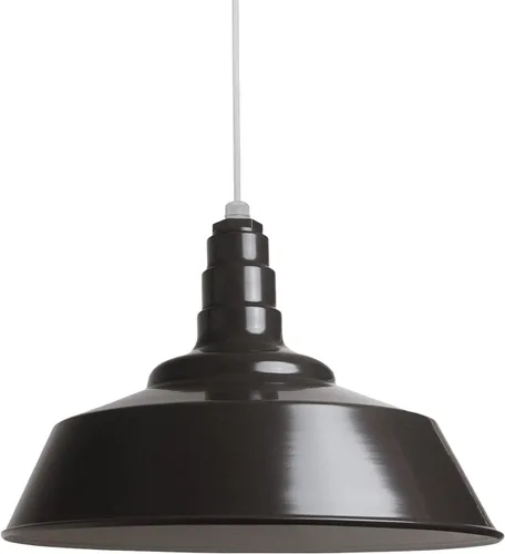 Miniatura 69 de Steel Lighting Co. Manhattan Warehouse Light Lámpara colgante montada en el techo Cúpula de 20 pulgadas Montaje al ras Luz de granero