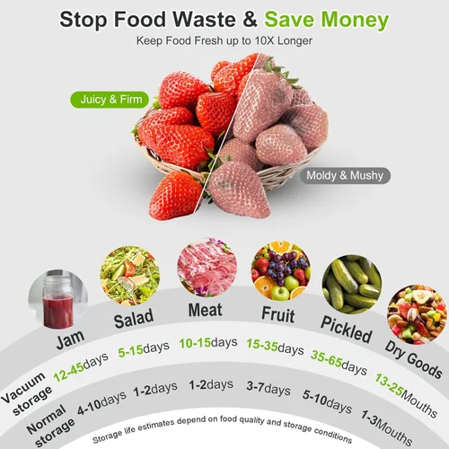 Miniatura 4 de Electric Mason Jar Vacuum Sealer Kit, Automatic Jar Sealer for Wide and Regular Mouth Mason Jars, Portable Cordless Vacuum Sealer for Canning and