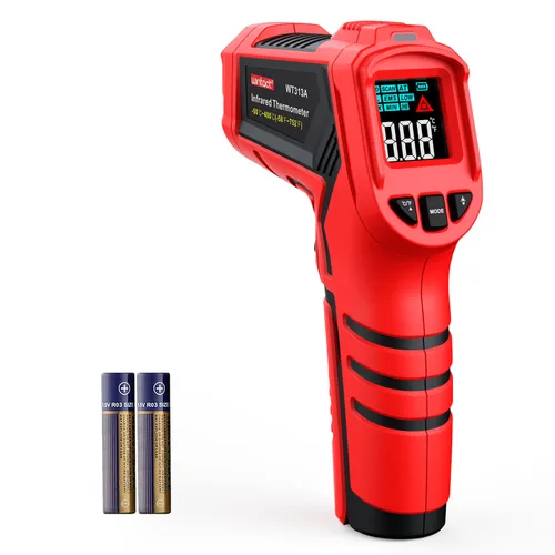 Wintact Pistola de Termómetro Infrarrojo Láser -58℉ a 752℉, Pistola de Temperatura de Superficie, Termómetro Digital Sin Contacto para Cocina