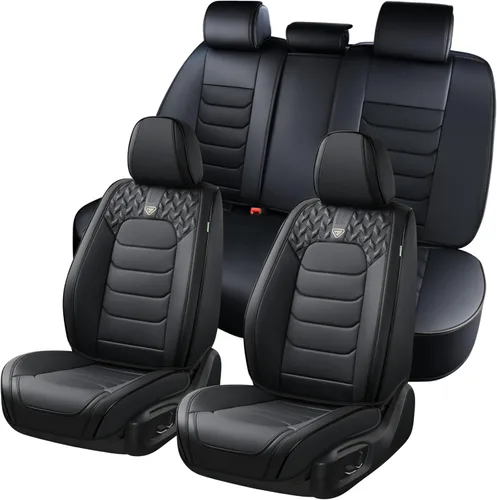 Miniatura 34 de FLORICH Fundas de asiento delantero, 2 piezas, fundas de asiento para automóviles, fundas de asiento universales de cuero de lujo, accesorios