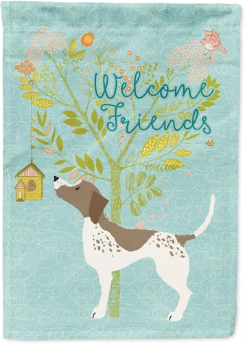 Miniatura 46 de Caroline's Treasures BB7594GF Bandera de jardín de Husky siberiano con texto en inglés "Welcome Friends" - Bandera decorativa para patio exterior