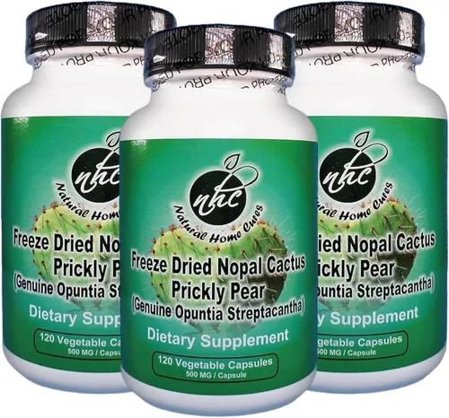 Miniatura 11 de Cápsulas de cactus nopal liofilizado premium, cultivadas en montaña en México, suplemento en polvo de cactus entero, sin rellenos, 500 mg, 120