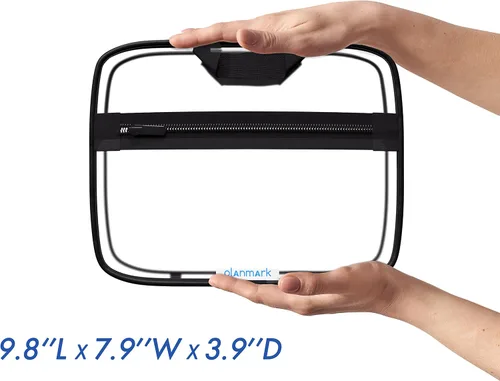 Miniatura 5 de Olanmark Neceser transparente - Bolsa de maquillaje de PVC - Estuche de viaje grande transparente para cosméticos - Cubo de embalaje transparente