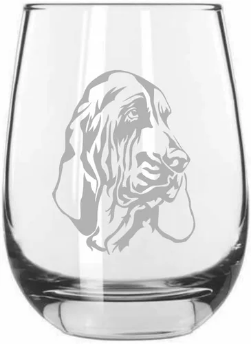 Miniatura 313 de Sakhalin Husky Dog - Copa de vino grabada personalizada de 15.25 onzas sin tallo