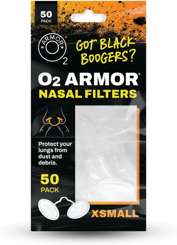Miniatura 9 de O2 Armor Filtros de nariz para soldadores y alergias - Filtro de nariz para polvo - Filtros nasales para soldadura - Máscara de polvo de nariz
