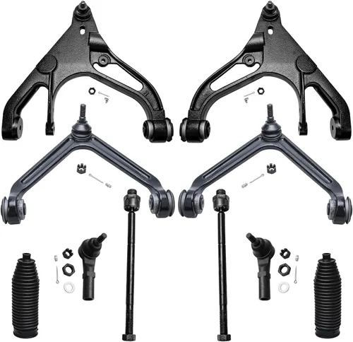 Miniatura 119 de Detroit Axle - Kit de suspensión frontal de 10 piezas para Jeep 2002-2004 Liberty, 2 brazos de control superiores con rótula 2 rótulas inferiores, 4