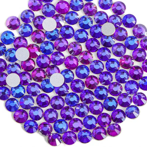 Miniatura 14 de Beadsland 1440 diamantes de imitación de cristal con parte trasera plana, gemas redondas, ámbar, SS3, 0.047-0.055 in