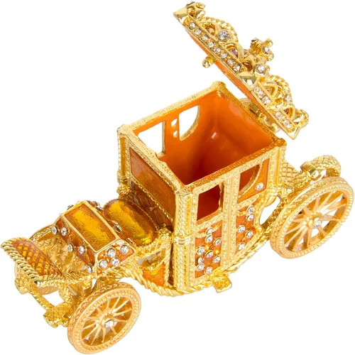 Miniatura 23 de QIFU Caja de baratija pintada a mano con bisagras, regalo único para la familia