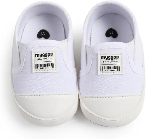 Miniatura 6 de Zapatos de bebé para niños y niñas, tenis de suela antideslizante, zapatos planos para primeros pasos, zapatos planos y perezosos