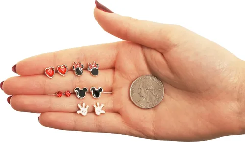 Miniatura 4 de Disney Mickey and Minnie Mouse Fashion Stud Earring Set - 345 Pairs Per Set
