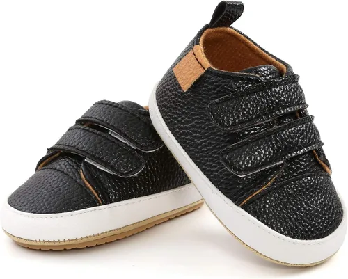 Miniatura 5 de Baby Shoes Boy Girl Infant Sneakers Anti Skid PU Leather Unisex-Baby Newborn First Walking Crib Shoes