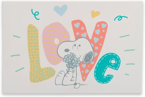 Miniatura 11 de Open Road Brands Peanuts Snoopy y Woodstock Flower Bloom Gallery - Lienzo decorativo para pared, bonita imagen de Snoopy para el hogar