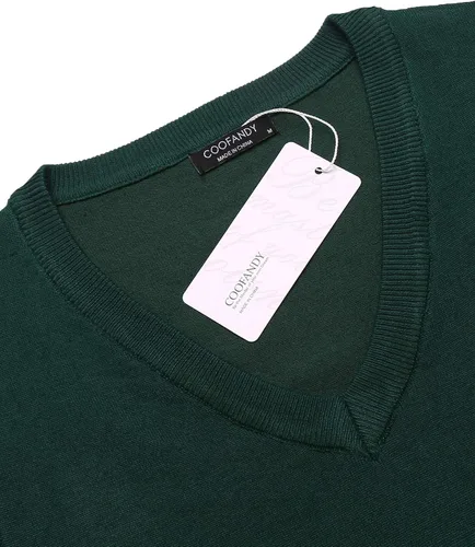 Miniatura 4 de COOFANDY Chaleco sin mangas para hombre, ligero con cuello en V, de algodón sólido