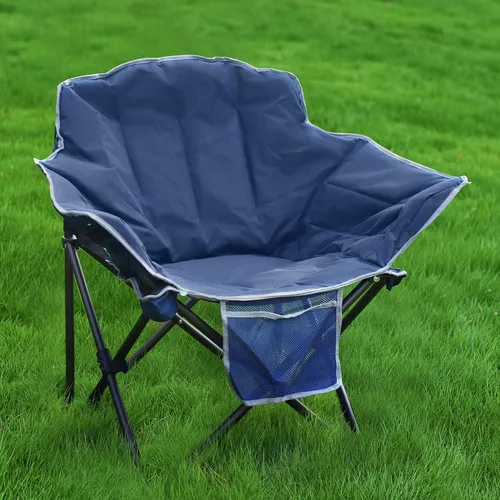 Miniatura 2 de SUNNYFEEL Silla de campamento de gran tamaño, silla plegable de luna, silla grande para adultos, silla de césped portátil de 500 libras con bolsa