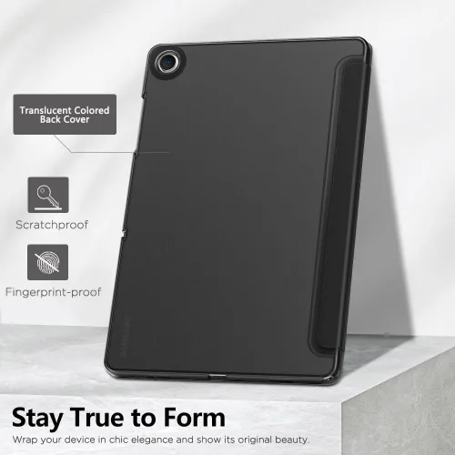 Miniatura 5 de MoKo Funda para Galaxy Tab A9+/A9 Plus de 11 pulgadas 2023, Funda Protectora Inteligente Delgada con Soporte y Carcasa Trasera Translúcida de PC