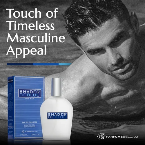 Miniatura 7 de PB ParfumsBelcam Shades of Blue Eau de Toilette en espray para hombres – Colonia de cítricos frescos y madera con mandarina, especias cálidas