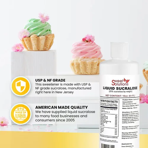 Miniatura 3 de Edulcorante líquido concentrado de sucralosa, alternativa al 25% de azúcar concentrada, 16 onzas a granel para bebidas, alimentos y pasteles, cero