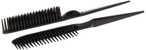 Miniatura 4 de CocoBlack Naturals Peine de estilo de 3 filas para desenredar, definir y separar rizos (negro)