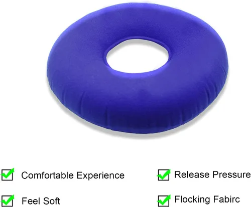 Miniatura 6 de Almohada de hemorroides, almohada inflable para aliviar el dolor del coxis, cojines de asiento de coxis para aliviar la presión de las úlceras