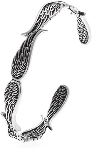 Atiptu Pulsera vintage de alas de ángel para mujeres y hombres, pulseras de ángel guardián inspiradoras para regalos de cumpleaños y graduación,
